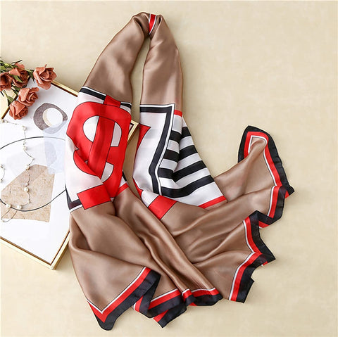 YMXHHB Fashion Scarves Scarf 100% Silk Feeling Scarf Silk Like Scarves Long Lightweight Sunscreen Shawls for Women