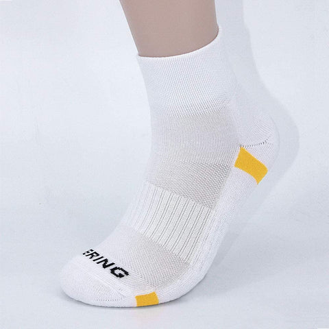 BERING Men's Athletic Cushion Quarter Ankle Socks for Running, Workout, Sport (6 Pack)