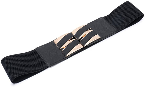 Beltox Fine Women’s Elastic High Waist Wide Cummerbund Stretch Belt