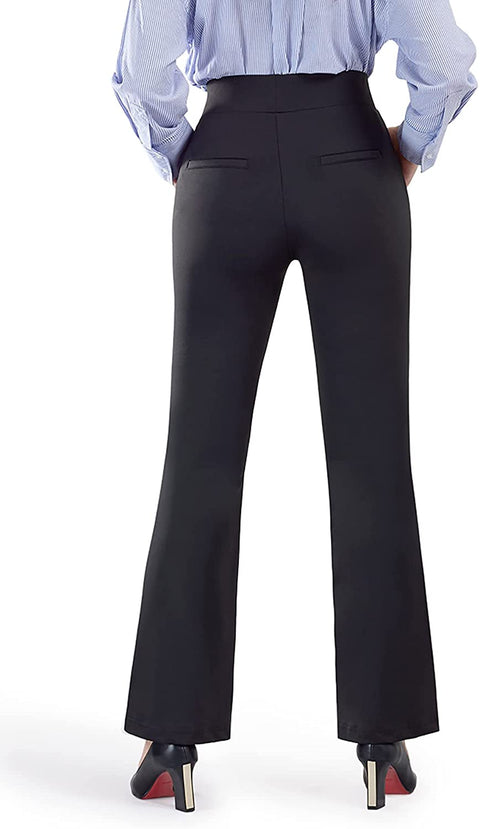 Dress Pants for Women Bootcut Stretch Work Pants Wide Leg with Pockets