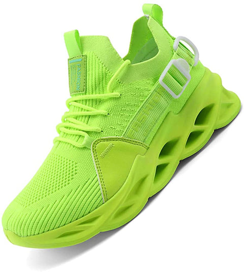 QZHIHE Men’s Blade Shoes Casual Running Walking Shoes Mesh Breathable Gym Shoes Slip on Jogging Sneakers