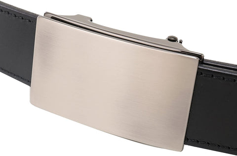 Beltox Men’s Top Grain Bridle Leather Dress Belt No Ratchet Automatic Buckle