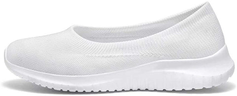 konhill Women's Tennis Walking Shoes Breathable Casual Work Slip-on Sneakers