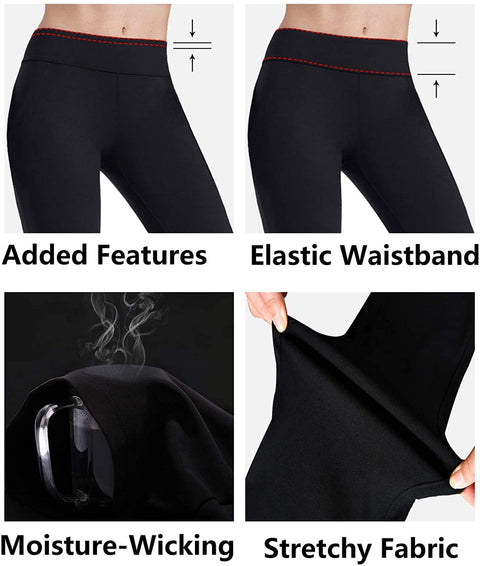 Women’s Slim Leg Petite Ponte Knit Stretch Skinny Comfort Fit Yoga Dress Pants
