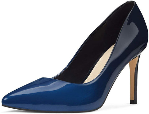 Women Classic Pointed Closed Toe Pumps Slip on D'Orsay Sexy High Stiletto Heels Slide Patent Leather Sandals Lady Patry Office Wedding Dress Shoes Size 4-15 US