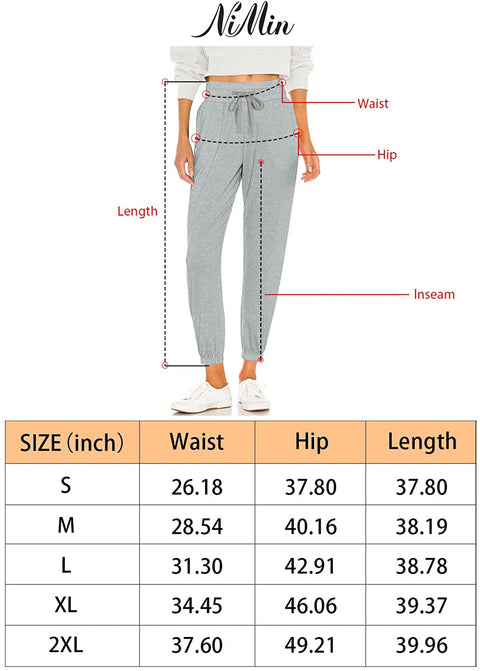 Joggers for Women Athletic Sweatpants Cinch Bottom Comfy Lounge Pants with Pockets