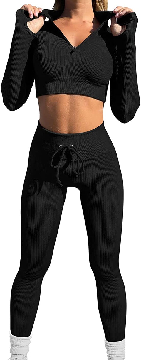 2 Pieces Yoga Workout  Sets for Women