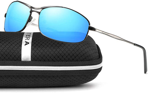 ELITERA Polarized Sunglasses for Men Women Metal Frame UV Protection