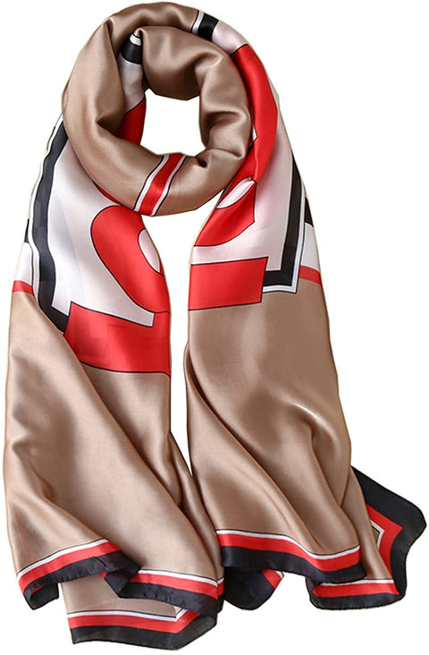 YMXHHB Fashion Scarves Scarf 100% Silk Feeling Scarf Silk Like Scarves Long Lightweight Sunscreen Shawls for Women