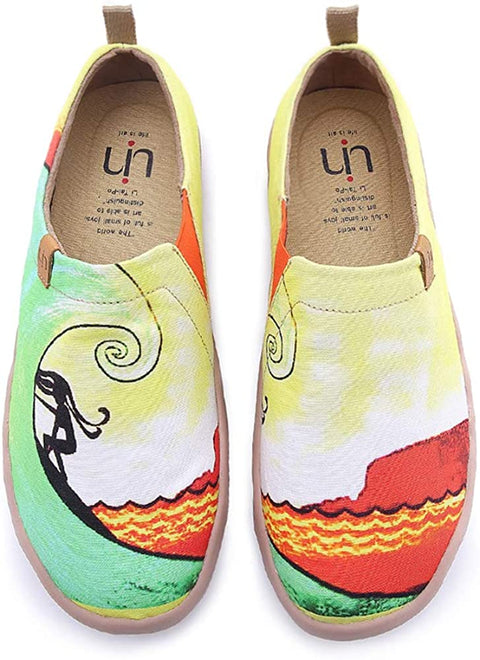 UIN Men's Women's Casual Walking Travel Shoes Slip On Canvas Loafers Lightweight Comfort