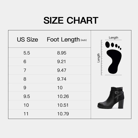 mysoft Womens Ankle Boots Chunky High Heel Zipper Booties