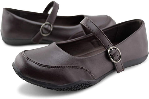 Girls School Shoes Classic Mary Jane Dress Flats