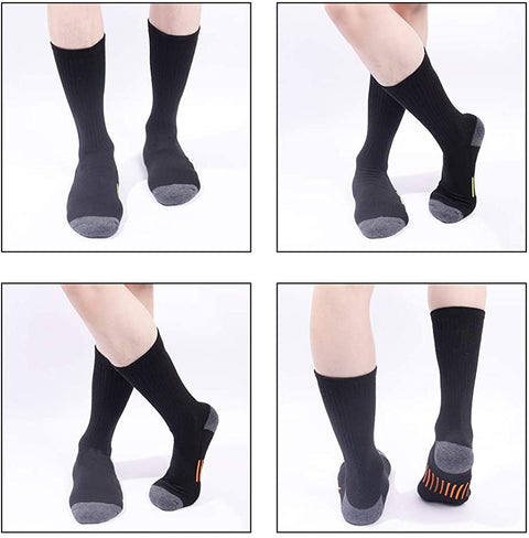 Mens Athletic Crew Socks for Men Cushion Casual Sports Workout Sock 6 Pack