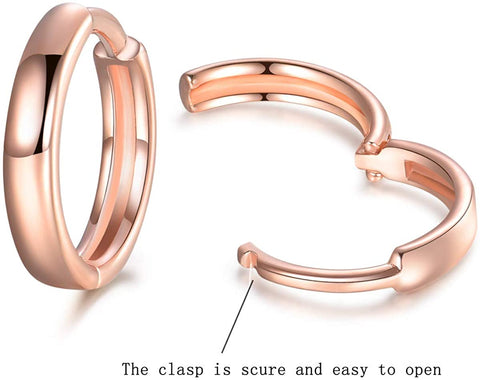 925 Silver Hoop Earrings for Women Girls