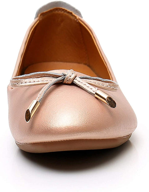 VenusCelia Women's Bowknot Ballet Dance Flat Shoe