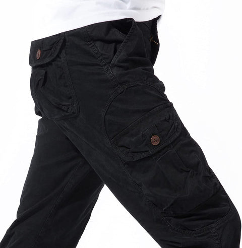 DGWZ Mens Casual Cargo Pants Straight Leg Chinos Cotton Slim Fit Work Pants for Men