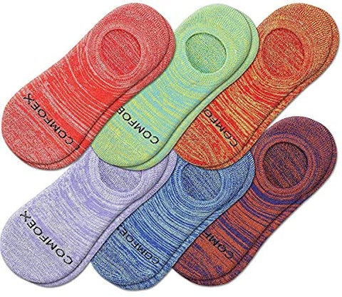Womens Ankle Socks Cotton 6 Pairs Athletic Running Cushioned Socks With Tab