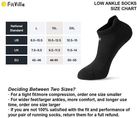 FitVille Athletic Socks For Men Low Cut Combed Mens Low Ankle Socks Pack Of 3(Black)