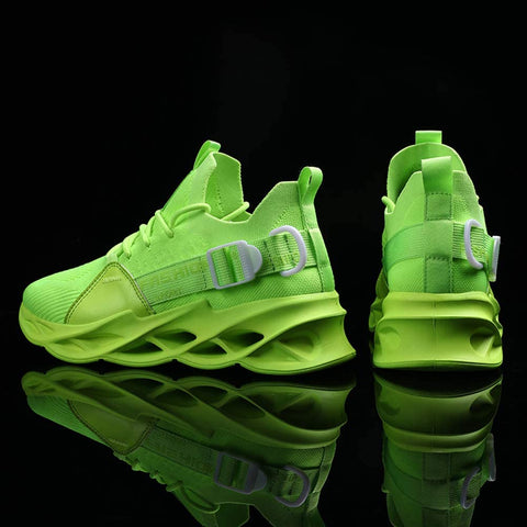 QZHIHE Men’s Blade Shoes Casual Running Walking Shoes Mesh Breathable Gym Shoes Slip on Jogging Sneakers