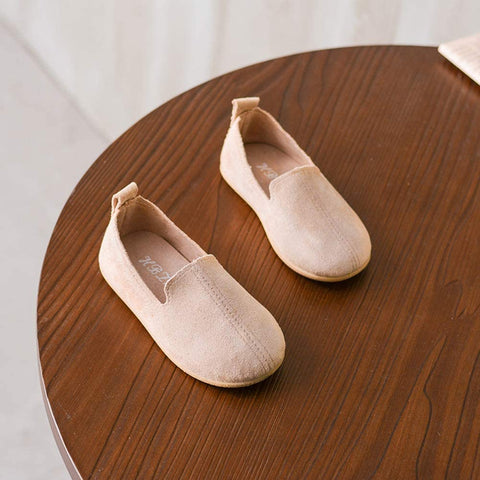 UNI Angel Toddler Loafers Little Kid Girl's Boy's Suede Slip-on Loafers Casual Comfort Flat Shoes