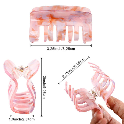 4Pcs Medium Hair Claw Clips
