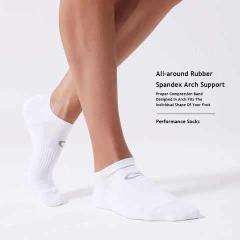 CelerSport 6 Pack Athletic Socks with Cushion Ankle Sports Socks Low Cut Socks for Men and Women