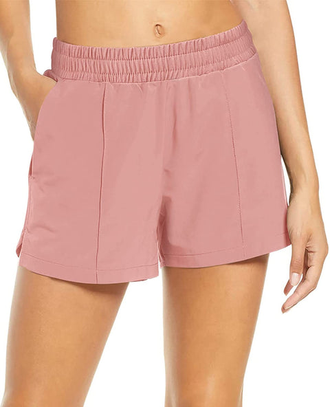 Womens Workout Shorts 3" Quick-Dry Running Shorts Elastic Waist Active Sports Gym Athletic Shorts with Pockets