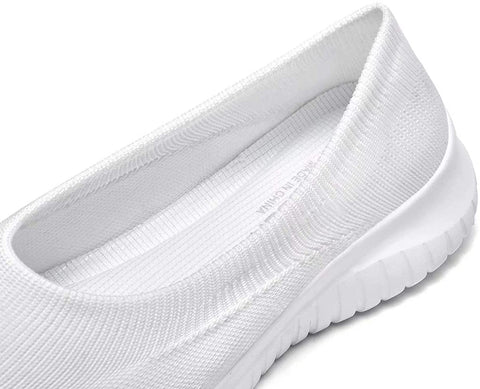 konhill Women's Tennis Walking Shoes Breathable Casual Work Slip-on Sneakers