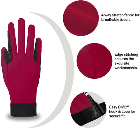 Stretchable Horse Riding Gloves for Women
