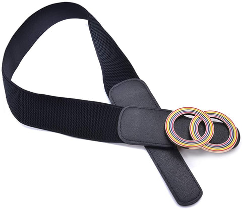2 Pack Women’s Elastic Stretch Waist Belts