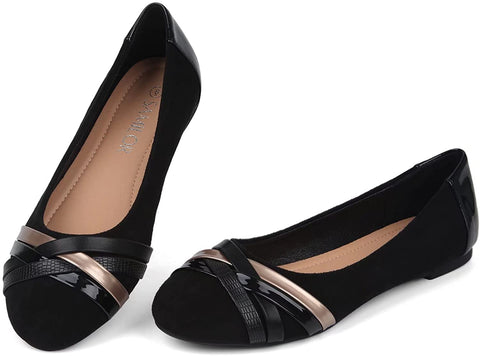 Samilor Flats Shoes Women Comfortable Round Toe Women's Flats Slip On Casual Flats for Women Ballet Flats for Women Dressy