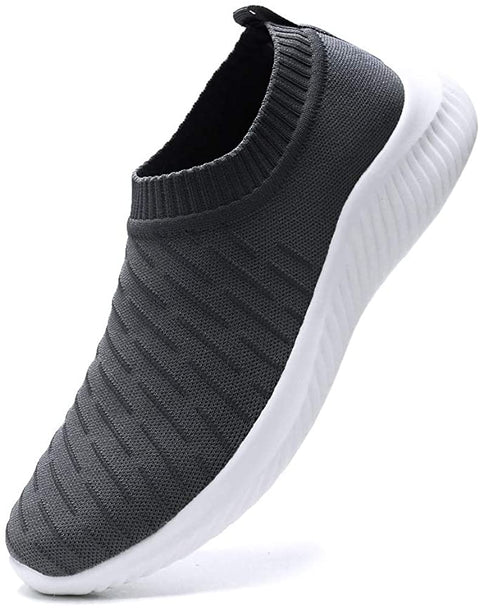 FUDYNMALC Men's Fashion Walking Sock Shoes Lightweight Breathable Mesh Tennis Sneakers Comfortable Knit Slip On Gym Running Shoes
