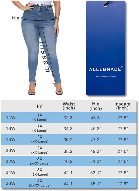 Plus Size Jeans Women Skinny High Waist Stretch Ripped Distressed Jeans Capris for Business Casual Work