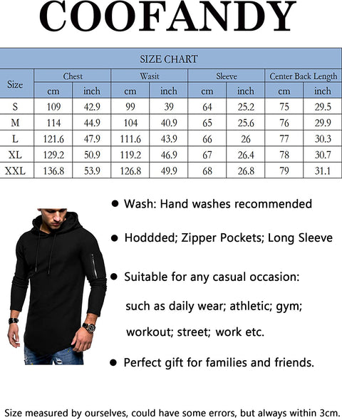 Men's Hoodies Sweatshirts Lightweight Gym Workout Long Sleeve Athletic Hoody