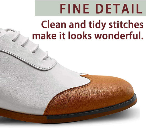 FRASOICUS Women's Oxfords Brogue Leather Wingtip Lace up Flats Formal Wedding Dress Shoes for Girls Ladies