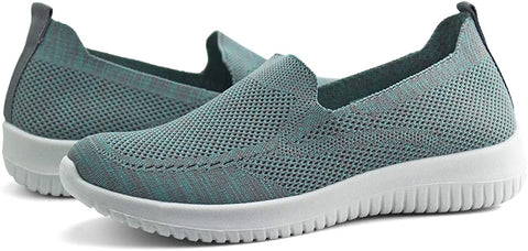 Women Slip On Knit Loafers Comfortable Casual Walking Shoes