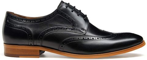 ALIPASINM Men ’s Dress Shoes Lace up OxfordsFormal Genuine Leather Shoes for Men