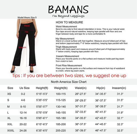 Yoga Dress Pants for Women Bootcut, Slant Pockets, Wide Flare, Workout Long Bootleg Dress Yoga Pants