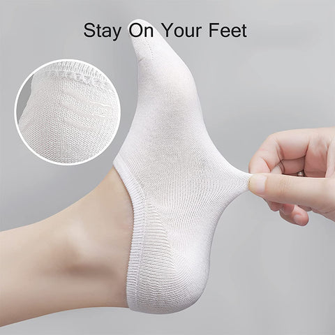 Women's No Show Socks 6-9 Pairs Low Cut Ankle for Slip On Sneakers Liner Loafer Boat