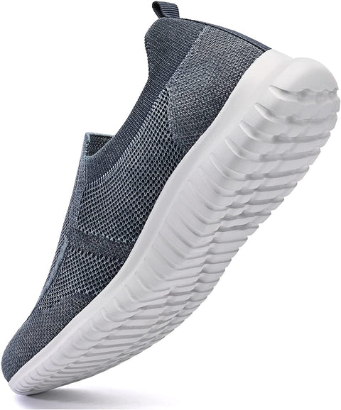 konhill Men's Walking Shoes Athletic Tennis Comfortable Slip-on Loafer Sneakers