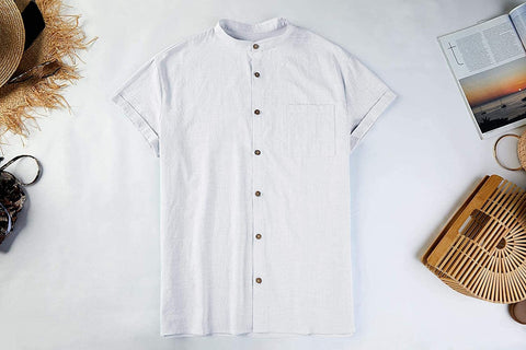 Men's Loose Fit Linen Shirt