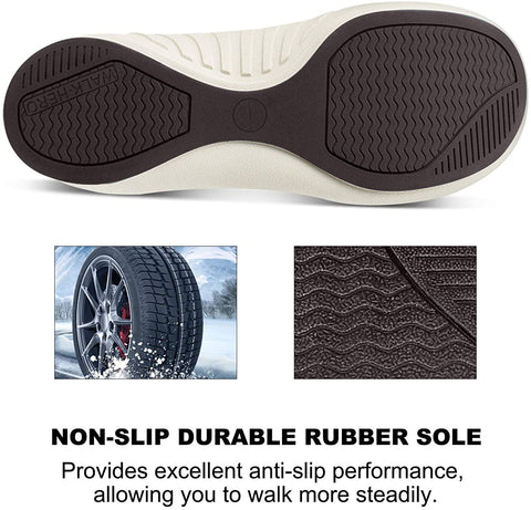 Womens Leather Strap Flip Flops with Arch Support, Plantar Fasciitis Orthotics Sandals, Non-Slip Casual Flip-Flops