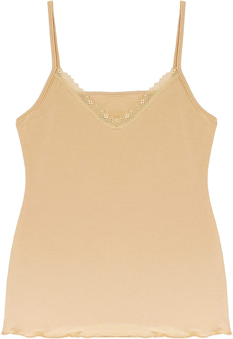 Women's Lace Cotton Lyocell V-Neck Camisole 3-Pack