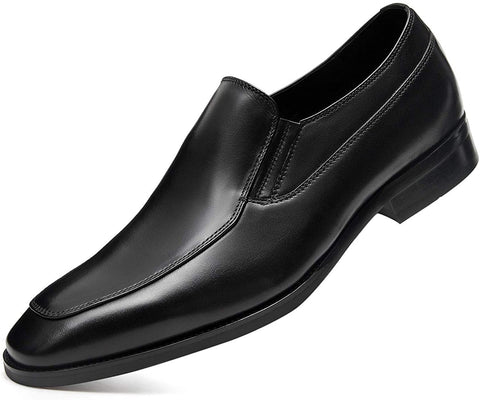 GIFENNSE Men's Dress Shoes Slip-on Loafers Leather Formal Shoes for Men