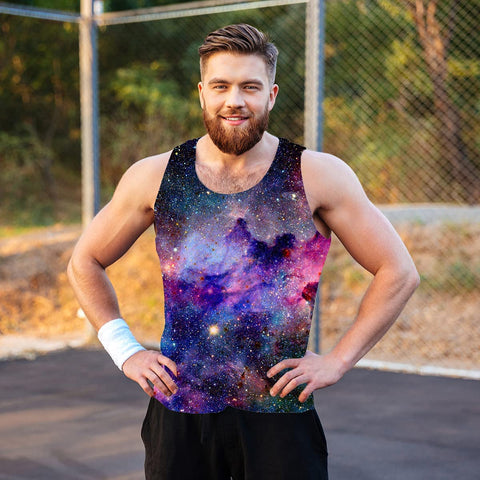 KYKU Men's Funny 3D Print Tank Top Cool Graphic Gym Workout Sleeveless Graphic T-Shirts