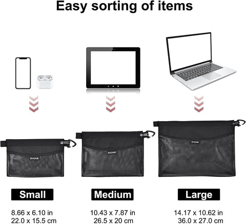 BAGAIL 6 Set Packing Cubes+3 Ultralight Zipper Pouch