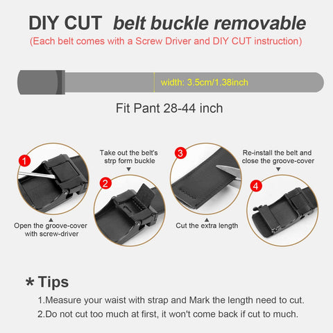 Men's Sliding Dress Belt Fashion Brown Leather Belt For Jean Rathet Leather Belts for Men