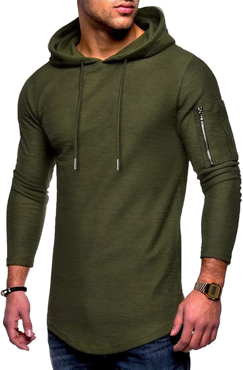Men's Hoodies Sweatshirts Lightweight Gym Workout Long Sleeve Athletic Hoody
