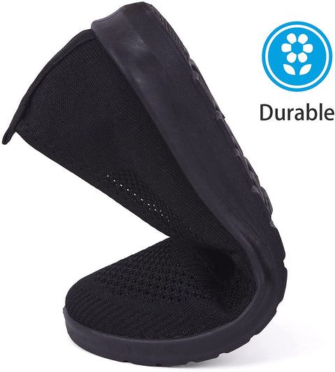 MUSSHOE Women's Slip on Casual Sneakers Comfortable Tennis Shoes Work Nurse Flat Shoes