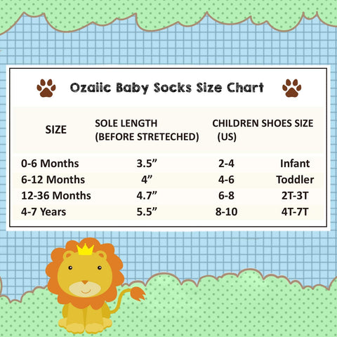 Ozaiic Baby Non Slip Grip Ankle Socks with Cushion for Newborn Toddler Boy Girl